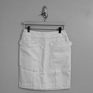 Tulle l NWT Mod White Textured Pencil Skirt